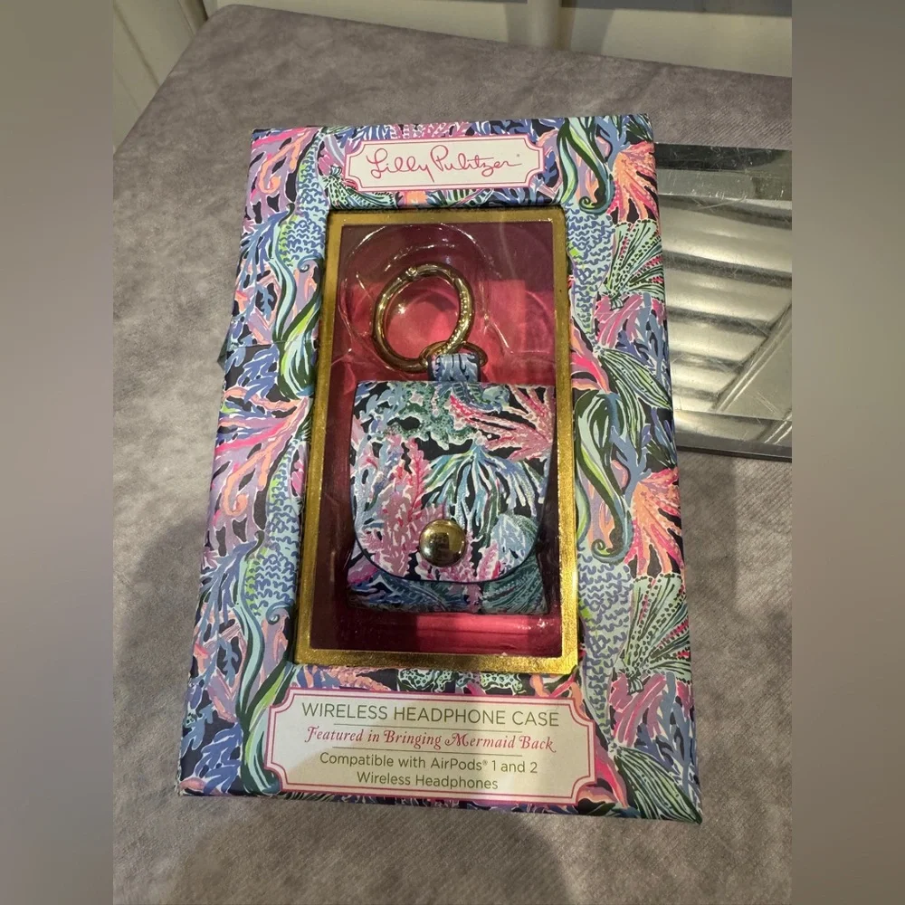 Lilly Pulitzer Colorful Wireless‎ Headphone Case for Air Pods 1 & 2